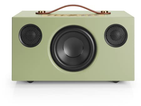 Audio Pro Addon C5 MkII, Wireless Multiroom-Lautsprecher: Tragbarer Multiroom Lautsprecher mit Bluetooth & WiFi, mit RCA/Cinch, kompatibel mit AirPlay 2, Google Cast, Spotify Connect, sage Green