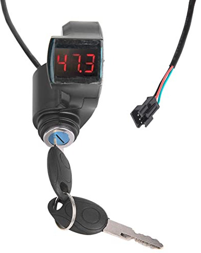 KIMISS Daumen-Drossel Schlüssel Schalter E Bike Daumen-Drossel Digitale Batterie Spannung Display Schalter Power Mit Tastensperre