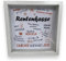 BUSDUGA 4309 Sparkasse Bilderrahmen RENTENKASSE, 20x20x5cm, Spardose Geldgeschenk (Holzoptik weiß)