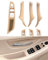 SHSBSCAR 7-teiliges Türgriff-Set für BMW 5er F10 F11 520 530, Fensterschalter-Armlehne auf der Fahrerseite + Beifahrertür-Zuggriff + Fensterschalter-Abdeckungen–Beige
