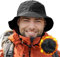 Comhats Winter wasserdichte Mütze, warme Fleece-gefütterte Fischerhüte - Regenhüte für Herren und Damen - Verstellbar | Faltbar | Winddicht XL-XXL, 560_Schwarz