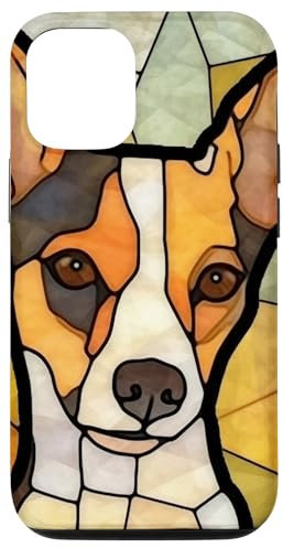 Hülle für iPhone 14 Toy Fox Terrier Hund Buntglas
