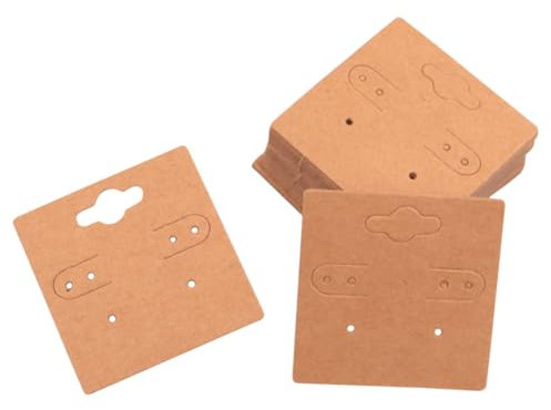 Lurrose 100stücke Ohrring-displaykarten Aus Papiermaterialien Zum Gestalten Und Organisieren Von Ohrringen Ohrsteckern Und Schmuck Für Präsentationen Vitrinen Und Theken