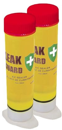 Lube1 Leak Guard Kartuschen - Klimaanlagen Dichtmittel für die Autoklimaanlage, Verschließt undichte Stellen zuverlässig, Reagiert mit R134a und O2