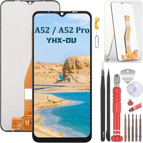 YHX-OU 6.52'' Schwarz Display Für Blackview A52 A52 Pro LCD Display Touchscreen Ersatz Bildschirm Glas Assembly mit Werkzeug