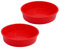2Pcs 8 Inch Silicone Cake Tins for Baking, Silicone Cake Moulds, Non-Stick Round Cake Baking Pan Quick Release Suitable Baking Tray for Cakes Puddings Bread Muffins