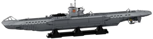 BuildCubes Technik Submarine Schiffe Militär, VII U-Boote Bausteine MOC Militär Schlachtschiff, 4562Teile Technik Kriegsschiffe Klemmbausteine Konstruktionsspielzeug Geschenk