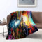 KGUHVFTK Flanell-Fleecedecke, wunderschöne Decke mit Bach-, gemütliche Plüschdecke für Bett, Couch, Stuhl, Sofa, geeignet, für alle Jahreszeiten Familie und Freunde.
