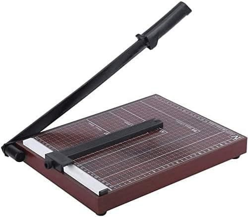 SdaryWare Papierschneider A4 Papierschneider Guillotine, Papierschneidebrett, Duale Papierführungsschienen, Professioneller Papierschneider und Trimmer für Zuhause, Büro