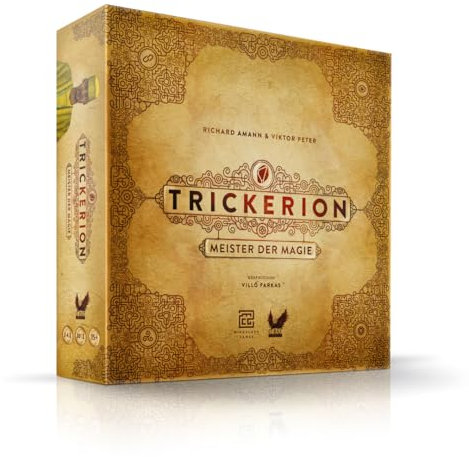 Corax Games | Trickerion: Meister der Magie | Kennerspiel für 2-4 Spieler ab 15 Jahren | Deutsch