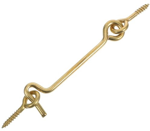 FELTECHELECTR Haken Und Aus Kupfer Für Fenster Und Türen Torriegel Mit Vintage-design Winddichter Schutz Für Innenräume Einfache Montage Für Wohnungen Büros Und Geschäfte