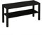 URBNLIVING 2 Tier TV Bench Entertainment Media Stand Cabinet Wooden Storage Display Unit Center Shelf, Modern TV Console Table for Living Room Bedroom - Rustic Brown, H45cm x W90cm x D30cm (Black)
