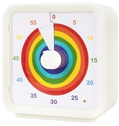 Minuteur visuel Silencieux de 60 Minutes 1 Heure, Horloge de Compte à rebours magnétique pour Salle de Classe, Outil d'enseignement, réunion de Bureau, Gestion du Temps,