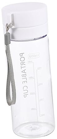 BESPORTBLE Portable Sports Cup Reusable Water Bottle Clear Kettle Bottles Hydro Big Water Bottle Insulated Water Bottle Collapsible Carrier Water Container Water Bottle for Fitness As White