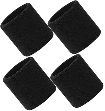 Kisangel 4stücke Sport-handgelenkband Atmungsaktive Und Saugfähige Baumwolle Elastische Schweißbänder Für Fitness Radfahren Und Laufen Unisex Handstütze Für Aktiven Lebensstil