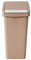 Bote de basura del baño Cubo de basura de plástico for el hogar, cubo individual tipo botón de 10L, prensa de oficina, cesta de papel de desecho Simple, cesta de basura for dormitorio y cocina Papeler