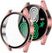 KDEGK Casi di vetro per Samsung Galaxy Watch 4 5 Accessori da 44 mm 40 mm PC(Rose gold,For Galaxy 5 40mm)