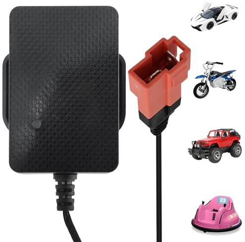 Tosiicop 6V Ladegerät für Kinder Motorrad Elektroauto - 6Volt Battery Charger für Kinde Ride on Toys 6V Netzteil für Baby Elektrisch Vierrädriges Fahrzeug SUV ATV Verschiedene Modelle (6V Ladegerät)