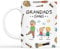 Personal Chic Custom Mug Name - Grandad's Gang Crayon with Kids - Personalised dad Gifts, Grandad Personalised Gifts, New dad Gifts, Personalised Grandad Mug (6 Kids)