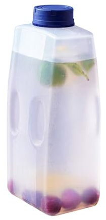 Genérico Botella Vacía Para Jugo | Jarra Bebidas Frías Frigorífico,Dispensador 2L Refrescos con Tapa para Tiempo Caluroso Limonada Té Helado