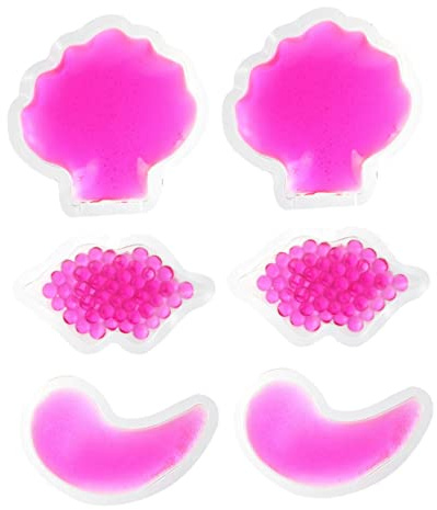 Lippenförmige Wärme und Kältegelpackung 6 Stück aus Pvc für Therapie