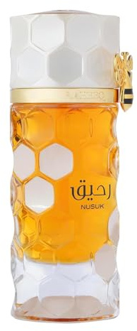 Profumo Nusuk Raheeq da donna - 100 ml | Eau de parfum lunga durata | Note di agrumi, gourmand e vaniglia | Profumo di lusso dolce