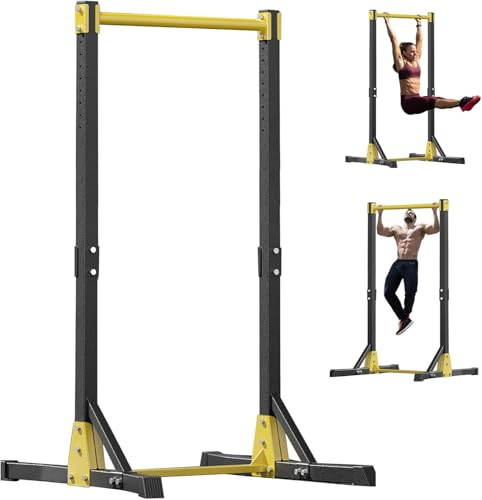 Free-Standing Pull-Up Bar Station For Home Gym, 11 Gears Adjustment Pull Up Bar Power Tower, 400LBS Portable Pullup Bar Station Strength Training Workout Equipment Pull Up Dip Station