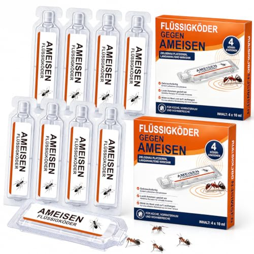 Ameisenköderdose 8 Stück Ameisenfalle - Ameisenköder Ameisen Köderdosen
