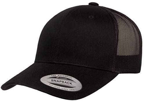 Yupoong Unisex Men's Yp Classics Recycled Retro Trucker Verschluss, Schwarz, Einheitsgröße
