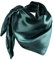 YOFASEN Hijab Kopftuch für Damen - 1 Stück Einfarbig Satin Muslimische Islamische Kopfbedeckung Frauen Gesichtsschleier Schal Turban 90x90 cm, Dunkelgrün