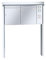 RENZ/Prisma / 2er Freistehende Briefkastenanlage Standbriefkasten mit Sprechfeld / V4A-Edelstahl/Volumen 23 L/zum Einbetonieren/Dein-Briefkasten.de