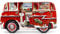 Blechdose Wohnwagen rot Keksdose Weihnachten Deko Box Dose Mini Camper Christmas Retro, 17 x 9 x 8 cm