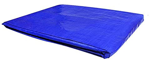 Toldo de Polietileno de Color Azul, de 6 x 10 Metros, válido para Interior o Exterior, Muy Resistente e Impermeable, con ojetes metálicos para sujeción con Costuras reforzadas.(6 x 10 m, Azul)