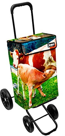 James® Einkaufswagen Design Mukuli, moderner Einkaufstrolley, bunter Lifestyle Trolly, Rollkoffer für Shopping, bis 50kg Tragkraft, Grosse Räder, Made in Österreich!