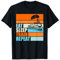 Railwayman Vintage Men Eat Sleep Train Repeat T-Shirt