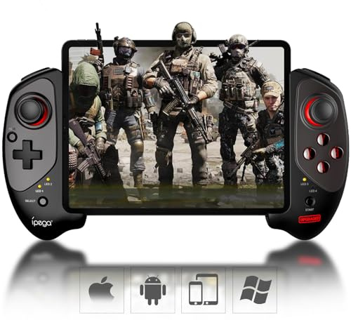 Joso Game Controller for iPad, Tablet (11 inches), Direct Play, Bluetooth Controller Gamepad for Android, Galaxy Z Fold4, Galaxy Z Flip4, Galaxy S23 S22 21Ultra, Fire HD 10, 8, iPhone 14 13 12 Pro Max
