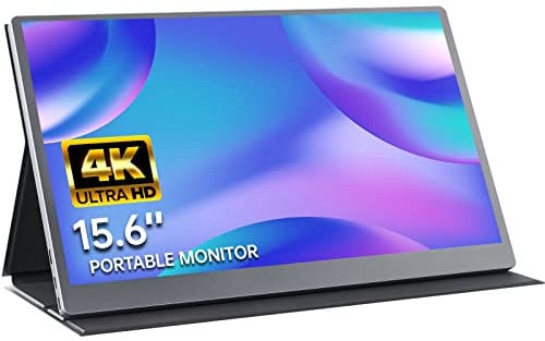 Upperizon Portable Monitor 4K - 15.6inch UHD 3840×2160 100% sRGB USB-C Mini HDMI External Second Monitor Portable IPS Screen Computer Display with Speakers for Laptop MacBook Switch PS5/4 Xbox