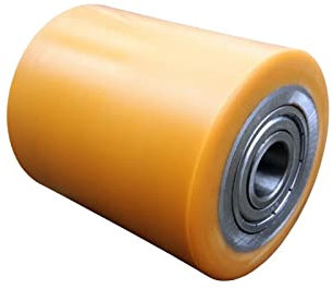 WIKO Hubwagen Rollen Polyurethan Rollen 80x95 mm - Räder mit Kugellagern Hubwagenräder Laufrollen Fixierer Rad Palettenrollen - 800 kg (20 mm (Achsloch))