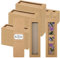 50 Set Kraft Lesezeichen Hüllen Harz Lesezeichen Halter 5,9 x 1,8 Zoll Lesezeichen Karton Geschenkboxen DIY Lesezeichen Blanko Display Karten für Lesezeichen Verpackung Geschenkbedarf (Braun)