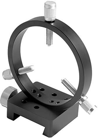 ASToptics Leitrohrschellen CNC 127mm mit Anschluss für Prismenschiene Vixen-Style