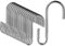 DONQL S Haken, 7.5CM Edelstahl Haken Zum Einhängen, S Hacken Klein Schwerlasthaken Doppelhaken Aufhängehaken für Haken Garderobe, Küchenhaken, Garderobe Haken (20 Stück, Silbern)