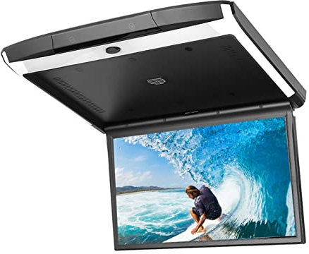 17.3in Car Overhead Monitor IPS Flip Down Monitor 1080P Montaggio a Soffitto Bluetooth TV WIFI HDMI USB SD FM Lettore Altoparlante MP5 Per And.roid 8.1