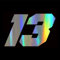Adesivo per Moto Numero 13, Adesivi per Auto Creativi Adesivo per Auto Numero 13 in PET Adesivo per Auto Divertente Adesivo Resistente ai Graffi per Auto Finestre Pareti Frigorifero