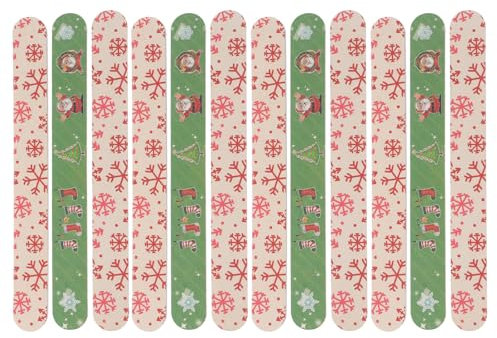 minkissy Lot de 48 limes à de Noël pour costumes - Planches émeri double face pour - Mini tampon - Ponceuse à - Lime à