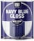 SuperGift.com 300 ml Navy Blue Gloss Non-Drip Paint - Interior & Exterior, Fast-Drying, High Performance