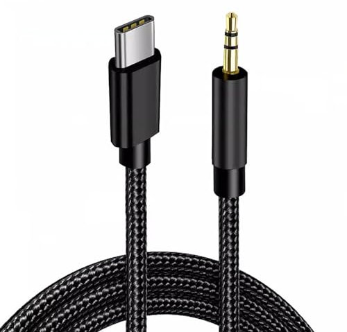 Sooiiyu Cavo Aux USB C a 3.5mm Jack Cavo Audio 1m, Tipo C Cavo Stereo per Cuffie Intrecciato Adattatore Aux Jack, Compatibile con Smartphone, Tablet, Laptop, Audio Per Auto, Stereo Domestici