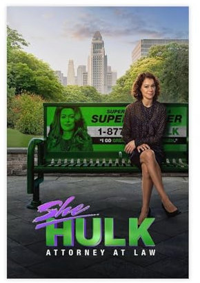 OGTDA She-Hulk Poster für Rechtsanwalt auf Leinwand, Wandkunst, Dekordruck, Gemälde für Wohnzimmer, Schlafzimmer, Dekoration, ungerahmt, 30 x 45 cm