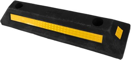 JECOMPRIS Parkhilfe Gummistopper Für Garage Radstopper Mit Reflektierender Und Vorgebohrtem Einfachen Installation Für Garagenparkplätze Und Stellplätze