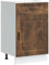 vidaXL kitchen base cabinet - porto smoked oak engineered wood - modern storage unit with adjustable feet - 50 x 46 x 81.5 cm dimensions