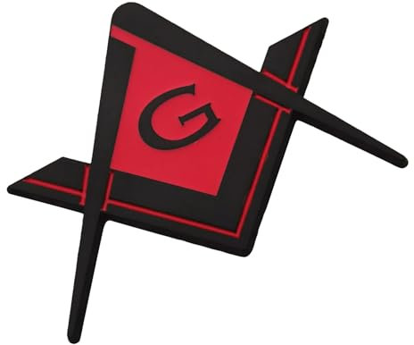Montesy Freimaurer-Auto-Embleme, Aufkleber, starker Klebstoff, für Auto, LKW, Motorrad, Auto, Fahrräder, einfache Installation